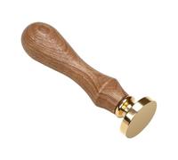 Ldabrye Unfinished Seal Stamp Head with Wood Handle for Seal Envelope Card Flower Heart Round Square Handcraft Enthusiast Stamp