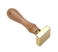 Ldabrye Unfinished Seal Stamp Head with Wood Handle for Seal Envelope Card Flower Heart Round Square Handcraft Enthusiast Stamp