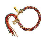 Ldabrye Unique Designs Tibetan Woven Accessory for Women Interested in Cultural Heritages and Personalize Styles Colorful Beaded