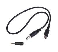 Ldabrye USB C To 5.5x2.1mm Power Cord Charging Cable Wire With 4.0x1.7mm Connector Adapter For LED Light Fan Routers And More