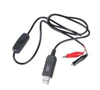 Ldabrye USB To 9V Clips Cable Voltages Step Up Power Supply Cord With Switching For 9V Meter Remote Small Electronics