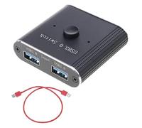 Ldabrye USB3.0 Switcher Bidirectional 2 in 1 Out or 1 in 2 Out for Sharing USB Devices Like Printer Keyboard and Keyboard Switcher