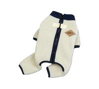 Ldabrye Winter Dog Jackets with Fleece Lining Leash Hook Soft Warm Coat 4 Leg Jumpsuit for Small Breeds Puppies Outdoor Walking Dog Winter Coat with Leash Hook