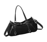Ldabrye Women's Casual Motorcycle Shoulder Bag PU Leather Underarm Bags with Adjustable Strap for Shopping and Commuting Elegant PU Leather Shoulder Bag