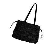 Ldabrye Women's Soft Toted Shoulder Bag with Snaps Pleated Drawstring Purses for Work Travel College Dating Weekends Top Handle Satchel Handbags