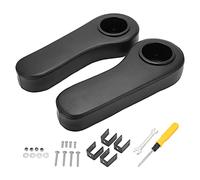 Ldafava 2PCS Club Car Rear Armrest Cup Stand Passenger Driver Side Black Universal Replacement for