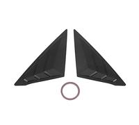 Ldafava 2pcs Rear Left Right Window Louver Bright Black Side Window Air Vent Scoop Shades Cover Blinds for Civic 11th Gen Sedan 2022