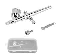 Ldafava Airbrush Pen Stainless Steel Dual Action Gravity Feed Airbrush Kit with 0.3mm Nozzle for Temporary Tattoo Cake Decorating and Art Painting