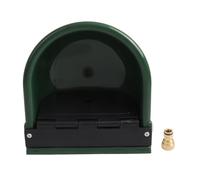Ldafava Automatic Float Valve Water Trough Drinking Bowl Sturdy Plastic Continuous Fresh Water Supply for Horse Cattle Sheep Green 4L 26.5 x 28cm