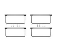 Ldafava Foldable RV Shoe Rack Space Saving Aluminum Alloy RV Shoe Organizer Wall Mounted Shoe Storage for RV Home Porch Office Silver 13.1inch 4 Pack (4)