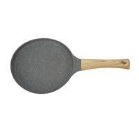 Ldafava Frying Pan Non Stick Flat Bottom Even Heating Aluminum Alloy Cooking Pan with Sturdy Handle for Omelette Pancake Steak Bacon Egg (20cm) (24cm)