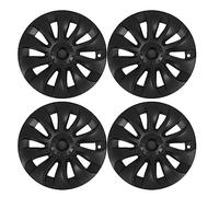 Ldafava Hubcap Wheel Covers Matte Black Stylish Durable Wear Resistant Replacement for Model Y 2020 to 2023 20 Inch Wheels 4Pcs ABS Whirlwind Design