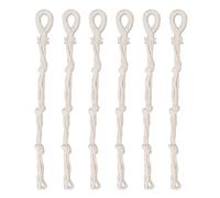 Ldafava Macrame Plant Hangers Braided Cotton Rope Adjustable Hanging Plant Holder for Indoor Outdoor Decorations Set of 6