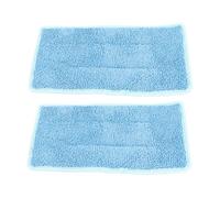 Ldafava Microfiber Mop Heads Replacement Super Absorbent Washable Reusable Quick Fastening Tape for Floor Cleaning 6 Pack Blue 30cm x 15cm (Blue)