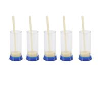 Ldafava Queen Bee Marking Cage ABS Safe Lightweight Durable Queen Bee Marking Bottle Catcher for Beekeeping Gardening Potted Plants Professional Beekeepers 5Pcs 7.1x3.7x3.7cm