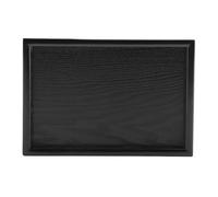 Ldafava Rectangle Shape Solid Wood Tea Coffee Snack Food Meals Serving Tray Plate Restaurant Trays Elegant Modern Design for Home Dining Restaurants Hotels Black 12.5 x 9.45 inch (22 * 15)