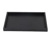 Ldafava Solid Wood Tea Serving Tray Rectangle Shape Elegant Modern Food Drink Serving Tray for Restaurants Homes Coffee Shops Black 22x12x2cm 30x20x2cm 25x18x2cm (30 * 20 * 2cm)