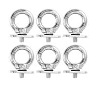 Ldafava Track Mount Tie Down Eyelets Heavy Duty Stainless Steel Eye Bolt ing Kit Secure Mounting Points for Yachts Kayaks Fishing Boats Trucks Trailers 6 Pcs