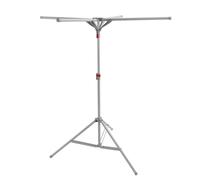 Ldafava Tripod Clothes Drying Rack Carbon Steel Foldable Windproof Portable Floor Standing Laundry Drying Rack for Indoor Apartment Balcony (Grey)