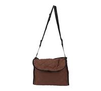 Ldafava Wheelchair Back Pouch Walker Storage Bag Hanging Backpack Large Capacity Lightweight Polyester Fabric for Elderly Disabled Rehabilitation Training Brown