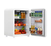 LDAILY - Compact refrigerator, 2.4 cu.ft mini fridge with adjustable temperature from 0℃ to 0.2℃, auto defrost, reversible door, removable glass shelves, fridge