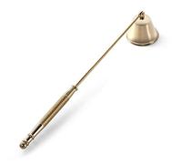 LDAOS Candle Snuffer, Candle Snuffers Wick Snuffer Candle Accessory, Extinguish Candle Flame Safely with Long Handle Putting Out Fire (Gold Candle Snuffer)