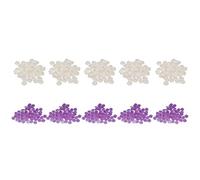 LDAUYZLING 10 Bag 3D Camellia Shaped Nail Decoration DIY Resin Exquisite Light Change Nail Decoration for Women (Purple)