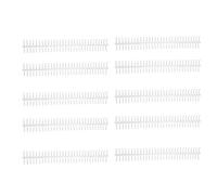 LDAUYZLING 10Pcs Spiral Binding Coil 130 Sheet Capacity Spine Comb 30 Holes 16mm Diameter Set Kit (Transparent)