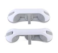 LDAUYZLING 2pcs Shower Grab Bar Removable Shower Handle Powerful Suction Cup Grab Bars for Bathroom