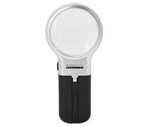 LDAUYZLING 3X Folding Magnifying Glass Portable Handheld Elderly Reading Magnifier with LED Light