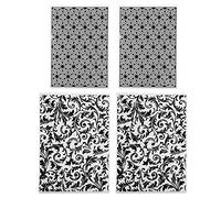 LDAUYZLING 4PCS Plastic Embossing Folders Template DIY Card Making Scrapbooking Paper Tools