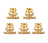 LDAUYZLING 5Pcs Water Drain Valve Brass G1/4 Replacement Kits Air Compressor Accessories