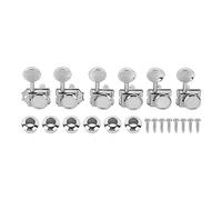 LDAUYZLING 6PCS Guitar Tuner Pegs Right Semi Closed String Tuning Pegs Keys Machine Heads Guitar Accessories with Nut and Screw