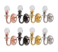 LDAUYZLING 8pcs Miniature Dollhouse Wall Lamp Vivid Simulated Colorful Lights Decor for 1:12 Doll House