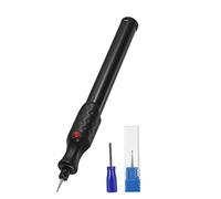 LDAUYZLING Electric Micro Engraving Pen Mini Engraver Machine Cordless DIY Carve Tools Graver Kit with Extra Diamond Tip Bit Replacement for DIY Jewellery Metal Glass Plastic Wood (Black)