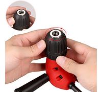 LDAUYZLING Fine Quality Professional 0.8-10mm 90 Degree Round Shank Right Angle Bend Extension Chuck Drill Adapter with 9.5mm Shank 3/8in Chuck