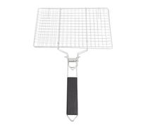 LDAUYZLING Fish Grilling Rack Foldable Removable 304 Stainless Steel Vegetable Grilling Basket Portable Grilling Rack BBQ Griller Accessories for Fish Meat Vegetables