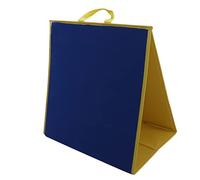 LDAUYZLING Foldable Felt Flannel Board Educational Freestanding Double Sided Portable Teaching Quiet Book for Early Learning (Blue Green)