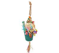 LDAUYZLING Foraging Trap Cup Bird Toy Interactive Fun Colorful Parrot Foraging Toy for Parakeet Conure Cockatiels Budgie Lovebirds