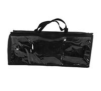 LDAUYZLING Storage Bag Transparent Large Capacity PVC Film Storage Bag for Travelling College Dorm Camping Storage (Black)