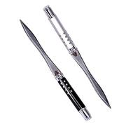 LdawyDE Letter Opener, Metal Letter Openers for Ladies Men Letter Openers Envelope Express File Document Unpack Box Packages Cutter Split File Envelopes Stationery for School Office Home (2pcs -C)