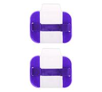 LdawyDE Sia Badge Holder Armband, 2 Pc Arm Badge Holder Purple Armband License ID Card Insignia Holders with Adjustable Arm Band Strap for Medical Security Warehouse Factory Staff Doorman