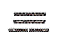 LDBKFD 4PCS Car Door Sill Protector for Citroen SpaceTourer M 2016-2025, Carbon Fiber Effect Scuff Plate Guards, Anti-Scratch Door Threshold Stickers
