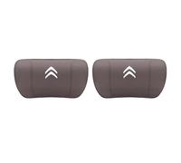 LDBKFD Car Headrest for Citroen C4 II Grand Picasso 2016-2018, Head Support Pillow Headrest Headrest Cushion Car Seat Pillow Travel Comfort Cushion,Brown-Two headrests