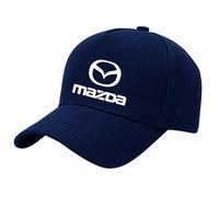 LDBKFD Car Logo Baseball Cap for Mazda CX-5 II (facelift 2021) 2021-, Adjustable Cotton Cap for Men & Women Breathable Motorsport Hat,Navy blue