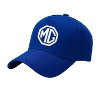 LDBKFD Car Logo Baseball Cap for MG MG4 EV XPower 2023 2024, Adjustable Cotton Cap for Men & Women Breathable Motorsport Hat,Royal blue