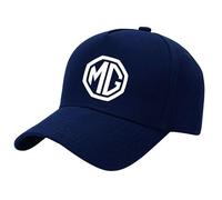 LDBKFD Car Logo Baseball Cap for MG MG4 EV XPower 2023 2024, Adjustable Cotton Cap for Men & Women Breathable Motorsport Hat,Navy blue