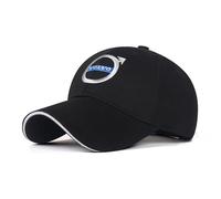 LDBKFD Car Logo Baseball Cap for Volvo V60 I Cross Country 2015-2018, Adjustable Cotton Cap for Men & Women Breathable Motorsport Hat,Black-B