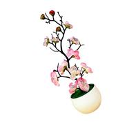 Ldbuejiaja 30CM Realistic Flower Tree Potted Flower Artificial Plant Not Need Watering Decorative Home Desk Display Accent Simulation Pot Plant Home Decoration
