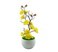 Ldbuejiaja 30CM Realistic Flower Tree Potted Flower Artificial Plant Not Need Watering Decorative Home Desk Display Accent Simulation Pot Plant Home Decoration